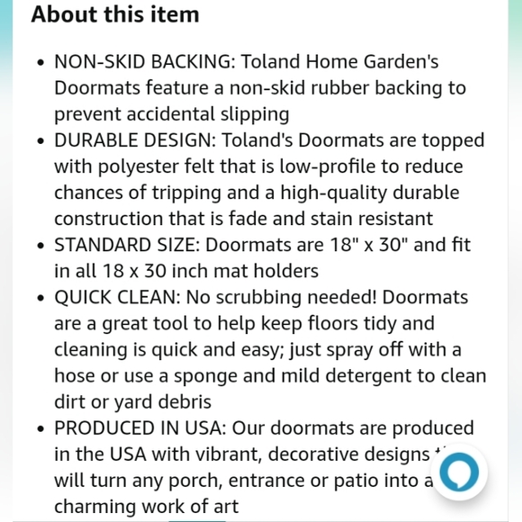 New Let It Snow Indoor Outdoor Door Mat - Picture 5 of 5